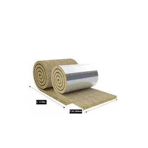 High quality insulation soundproofing 50mm 100mm insulation rock wool blanket