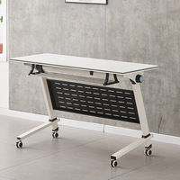 Table de conférence mobile pliable au design moderne, table de formation combinée, bureau modulaire, table de formation pliable