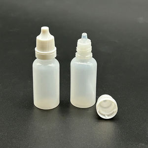 Petite bouteille de 15 ml en plastique translucide pour les <span class=keywords><strong>yeux</strong></span> avec embout de buse Conteneur d'emballage de liquide pour remplissage secondaire de pigment - Product Image 2
