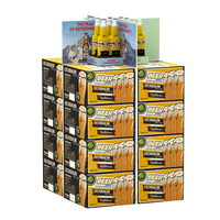 Expositor de cartón promocional para supermercados y tiendas, de medio palet, personalizado, POP de 3 lados, para faldones de suelo minoristas