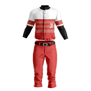 Uniforme de Béisbol Transpirable Antibacteriano 100% Poliéster, Servicio OEM, Uniforme de Béisbol Transpirable al por Mayor con Diseño Personalizado - Product Image 1