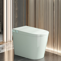 Petite taille intelligente automatique inductive céramique toilette intelligente articles sanitaires télécommande 590*380*445MM monté au sol