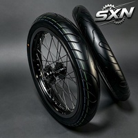 Kit de mise à niveau Supermoto 17 pouces pour Light Bee X LBX Talaria MX4 MX3 X3, roue de vélo électrique chromée argentée, pneu 70/90