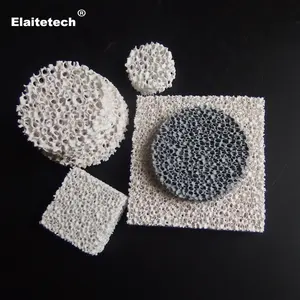 Filter Silikon Karbida/Alumina/Zirconia/Magnesia, Pelat Filter Busa Keramik