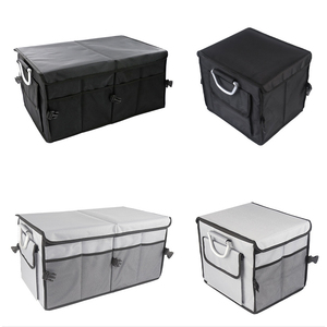 Organizzatore durevole cinghie regolabili pieghevoli nero Suv pieghevole per bagagliaio auto <span class=keywords><strong>scatola</strong></span> portaoggetti per auto - Product Image 4