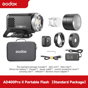 Flash portable Godox Divine Bull AD400Pro <span class=keywords><strong>II</strong></span> de deuxième génération - Batterie lithium-ion portable pour l'éclairage de portrait en extérieur - Product Image 6