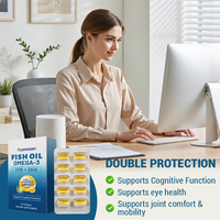 Capsules de Gel Doux d'Huile de Poisson Oméga 3 1000mg en Gros pour OEM – EPA+DHA Halal, Suppléments Naturels pour les Articulations et les Yeux