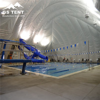 Grand dôme gonflable pneumatique pour piscines sportives intérieures et extérieures