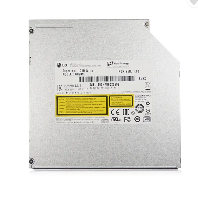 원래 DVDRW 드라이브 SATA 9.5mm GU90N GU70N 슈퍼 멀티 dvd 라이터 베젤 E6320 E6330 E6420 E6430 E6420