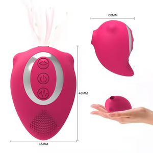 女性用2-in-1吸引バイブレーター乳首クリット刺激装置10振動10吸引モードGスポットバイブレーターABS + シリコーンIPx6 - Product Image 5