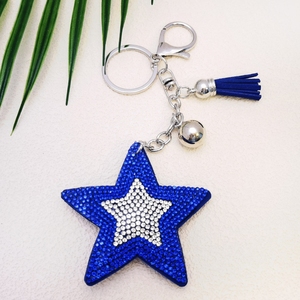 <span class=keywords><strong>Porte</strong></span>-clés classique incrusté d'étoiles à cinq branches du fabricant d'origine, pendentif de sac pour <span class=keywords><strong>femme</strong></span>, pour voiture - Product Image 3