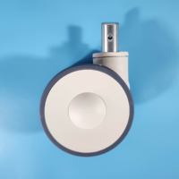 Roulettes médicales de 125 mm (5 pouces) avec plaque supérieure pour lits d'hôpital et mobilier médical