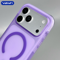 Funda Magnética para Teléfono VAWI B500 con Protección de Amortiguación de Aire, Acabado Esmerilado Antichoque para iPhone 17 18 Pro Max