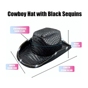 Neonglo Unisex Volwassenen Led Lichte Cowboyhoed Voor Halloween Kerst-En Verjaardagsfeestjes-Bestseller Nieuwigheid - Product Image 6