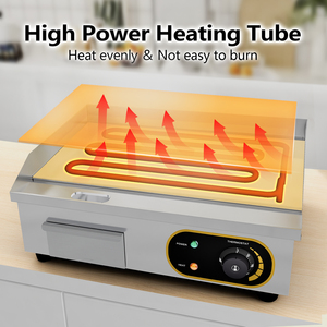 <span class=keywords><strong>Meilleure</strong></span> Vente Plaque de Cuisson Électrique Commerciale en Acier Inoxydable 201, 50-300 Degrés, pour Usage Domestique, Fêtes en Extérieur, Hôtels et Usage Commercial - Product Image 2