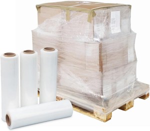High Stretch LLDPE Pallet Wrap <strong>Roll</strong> 20 Micron Puncture-Resistant Industrial <strong>Plastic</strong> Film for Logistic Bulk Supply - Product Image 2
