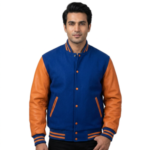 Vestes universitaires OEM personnalisées, respirantes, grandes tailles, pour homme, avec votre logo et design personnalisés, veste de baseball pour homme - Product Image 1