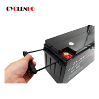 Baterai Lithium Ion CYCLENPO Tahan Air Ip67 Deep Cycle Lifepo4 24V 80ah untuk Motor Trolling/perahu/motor trolling listrik