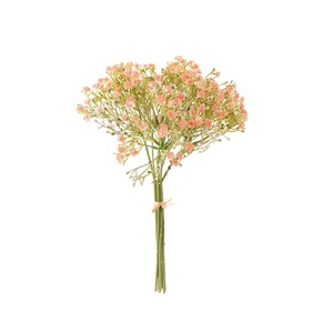 Bouquet de fleurs artificielles CallaFloral Baby's Breath blanc et rose clair, décoration de mariage, PVC, caoutchouc souple - Product Image 5
