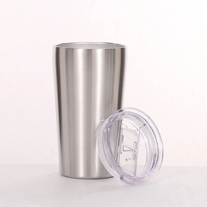 Mug isotherme à double paroi en acier inoxydable pour café, bière ou boissons froides, idéal pour les fêtes et la maison - Product Image 1
