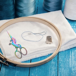 Kéo Cổ Điển Bằng Thép Không Gỉ Kéo Cổ Điển Thêu Hình Ngựa Kỳ Lân Sáng Tạo - Product Image 5