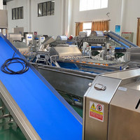 Hoog rendement volautomatische machine voor het in blokjes snijden van groenten en fruit, vortex-was- en reinigingsmachine met 304 roestvrijstalen motor