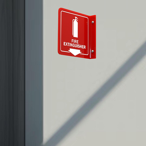 Panneau mural en acrylique poli double face pour couloir, flèche vers <span class=keywords><strong>le</strong></span> bas, accessoire d'extincteur et équipement de lutte contre l'incendie - Product Image 6