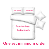 Logo personnalisé Floral Marque Designer Vente en gros Maison de luxe Hôtel Queen Size Housse de couette Ensemble de literie