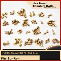 Kit de vis à six pans creux en alliage de titane pour vélo Surron Light Bee avec construction haute résistance pour utilisation hors route, pièces de rechange