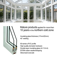 Ventana Plegable de Vidrio UPVC con Diseño Europeo, Apertura Horizontal, Pantalla de Acero Inoxidable, Resistente al Viento, para Uso Exterior