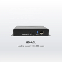 Huidu HD-A3L, layar tampilan LED warna penuh asimetris, pemutar Multimedia, kotak kontrol HD-A3L Huidu A3L