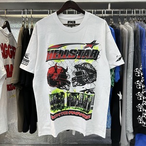 Customizable Beauty for for Hell <strong>Star</strong> Helmet <strong>War</strong> Ready Casual Short-sleeved <strong>T</strong>-<strong>shirt</strong> 230g Print 100% Cotton Breathable Loose Fit - Product Image 4