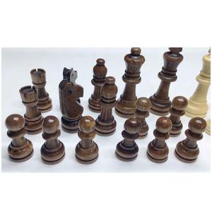 Chất lượng bằng gỗ quân cờ gỗ cờ vua người đàn ông với 3 inch vua bàn cờ bàn Trò chơi gỗ đồ chơi cho trẻ em - Product Image 3