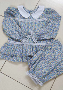 Conjunto de Pijama de Algodón para Niños, Manga Larga, Estampado Floral, Ropa de Dormir Suave y Transpirable, Venta al Por Mayor OEM 2026 - Product Image 6