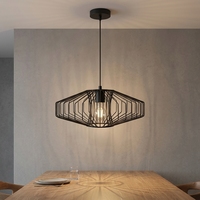 Lámpara Colgante Industrial Retro de Hierro Forjado, Creativa, para Cocina, Sala de Estar, Estilo Antiguo, LED