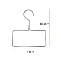 Vente en gros Nouveau design de cintres carrés en métal, or, argent et or rose pour écharpe, serviette, hijab, soutien-gorge, finition brillante pour la garde-robe de la maison