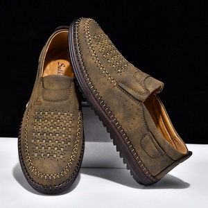 Nouvelles <span class=keywords><strong>Chaussures</strong></span> Décontractées pour Hommes en Cuir PU 2026 – Baskets Tendance à Enfiler, Mocassins d'Été Respirants en Maille, <span class=keywords><strong>Chaussures</strong></span> Plates de Conduite pour Hommes - Product Image 2