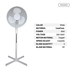 Alta calidad 16 "Casa Grande de enfriamiento de aire de ventilador de pie con Base de <span class=keywords><strong>Cruz</strong></span> - Product Image 2