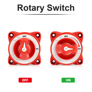 สวิตช์ตัดไฟเครื่องยนต์บลูโอเชียน ซีรีส์ อี 48V DC 350A ป้องกันการจุดระเบิด สำหรับเรือยอชท์ รถบ้าน แบตเตอรี่รถยนต์ - Product Image 3
