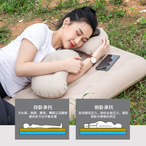 ที่นอนลมในรถยนต์แบบแยกส่วน 135 ซม. ทำจาก PVC สำหรับรถ SUV รถเก๋ง โซลูชั่นการนอนสำหรับเด็ก - Product Image 3