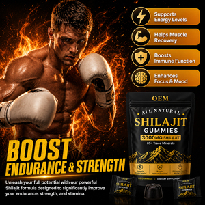 Gomitas <span class=keywords><strong>de</strong></span> Shilajit con Más <span class=keywords><strong>de</strong></span> 85 Minerales Traza, Equivalencia a 3000mg, 20% <span class=keywords><strong>de</strong></span> Ácido Fúlvico, Apoya el Rendimiento Mental y Físico - Product Image 2