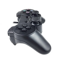 Manette de jeu filaire pour PS2, manette de jeu à double vibration pour PS2, accessoire pour manette