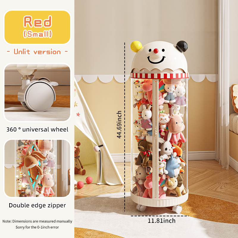 Rosso-può contenere 45 bambole