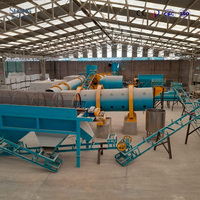 Ligne de fabrication automatique de granulés d'engrais NPK en poudre à tambour rotatif biologique Shenghong 1-10t/h 380V