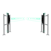 Portillon pivotant universel en acier inoxydable, tourniquet électrique pour piétons, système de sécurité pour entrée commerciale