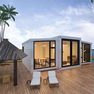 Maison préfabriquée extensible en conteneur pliable, 2 à 4 chambres, 20 pieds, 40 pieds, résistance au vent niveau 8, villas, <span class=keywords><strong>logement</strong></span> de luxe - Product Image 2
