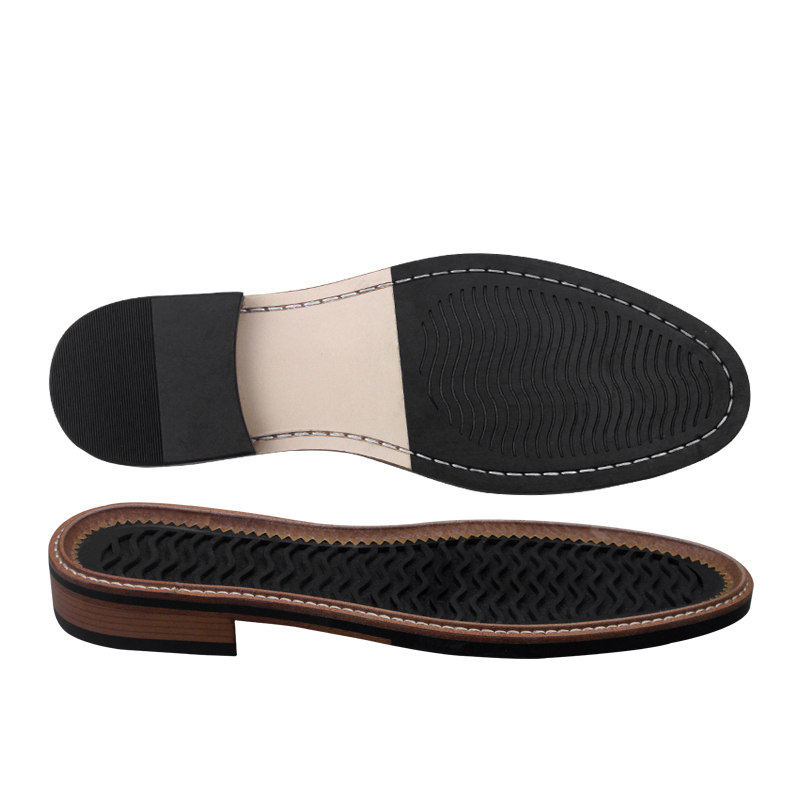 italian style men sole leather shoe rubber outsole