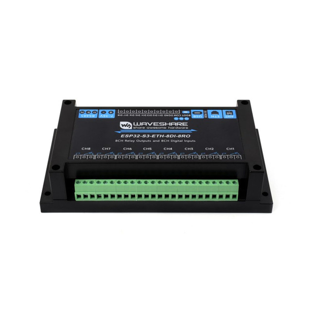 Industrial 8-Channel ESP32-S3 WiFi Relay Module W/ RS485 Xtensa LX7Dual-Core with Multiple Isolation Protection Circuits