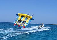 Jouet gonflable gonflable de tube de glissière d'eau de sports de bateau de banane remorquable de grand poisson volant