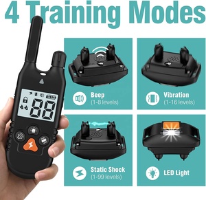 Collar <span class=keywords><strong>de</strong></span> Adiestramiento Antiladridos Recargable P30 <span class=keywords><strong>para</strong></span> <span class=keywords><strong>Perros</strong></span> con Control Remoto, Descarga Eléctrica, Sonido y Vibración - Product Image 2